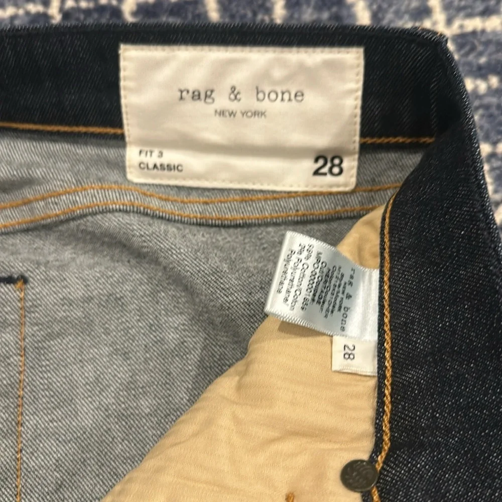 NWT Rag & Bone Dark Wash Jeans Fit 3 Classic - Picture 5 of 5